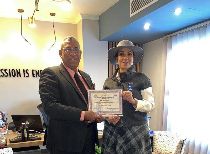 الدولي لرجال الأعمال يشارك في معرض لدعم طالبات كلية البنات